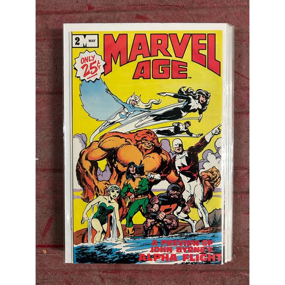 Marvel Age #1 - 5 (1984 Marvel) Lot of 5- 2 KEYS - Alpha Flight - Picture 3 of 6